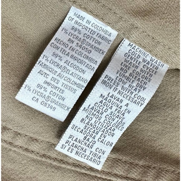 EUC, Jones Sport Women's Tan Sz Small Long Sleeve Metal Button Jacket w/stretch - Picture 15 of 15